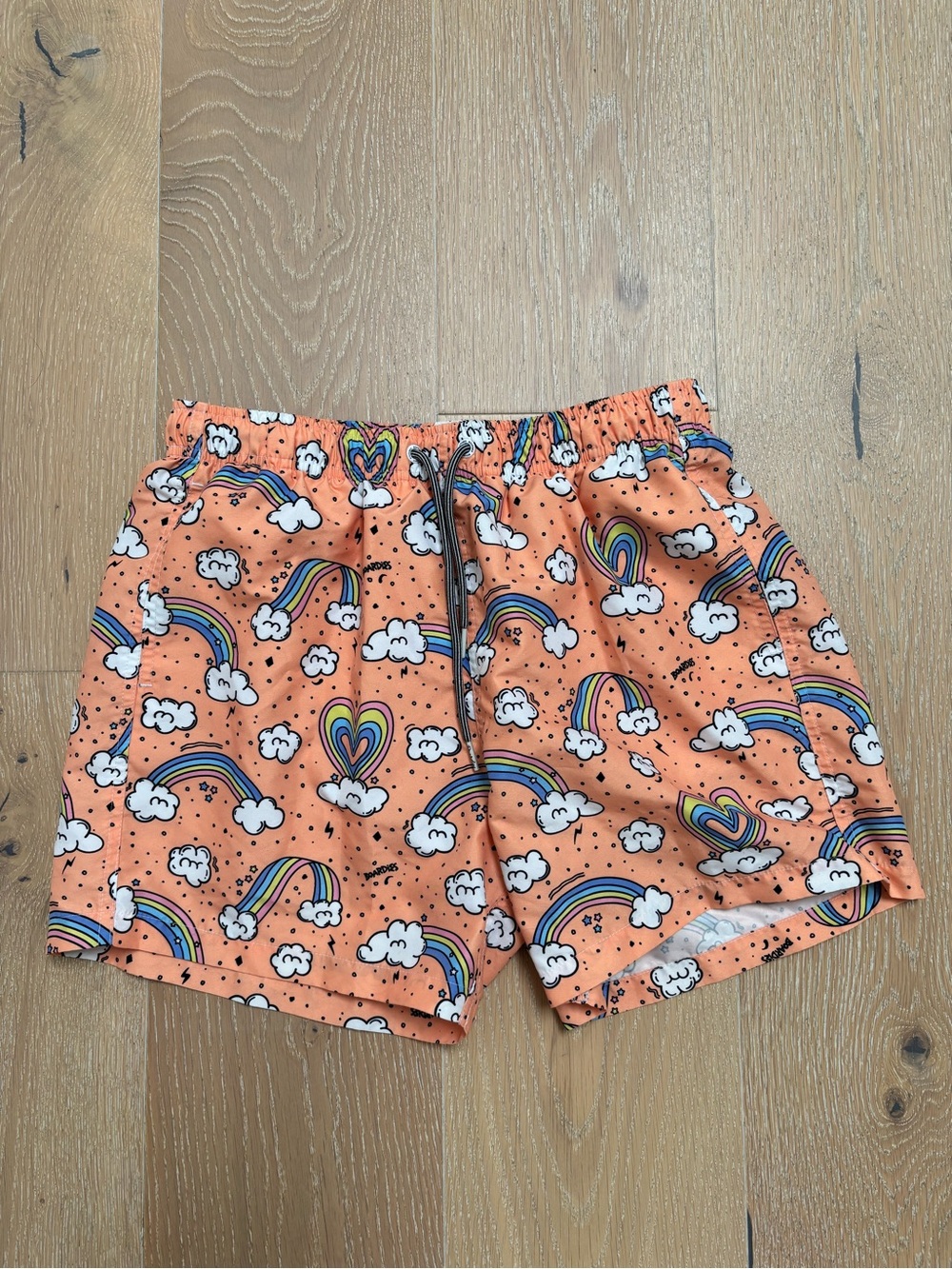 Boardies Hearts and Rainbows swim trunks